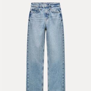 ZARA STRAIGHT JEANS HIGH RISE